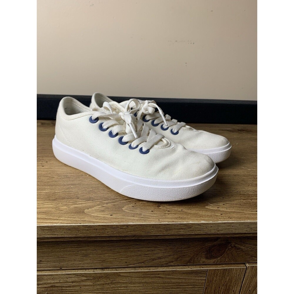ALLBIRDS CP2 White Canvas Piper Sneakers Womens 6.5 Lace Up Low Top